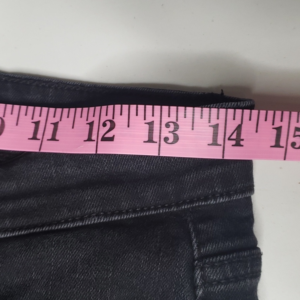 Judy Blue High Rise Skinny Stretch Distressed Black Jeans Size 28 Punk Grunge - Picture 11 of 16